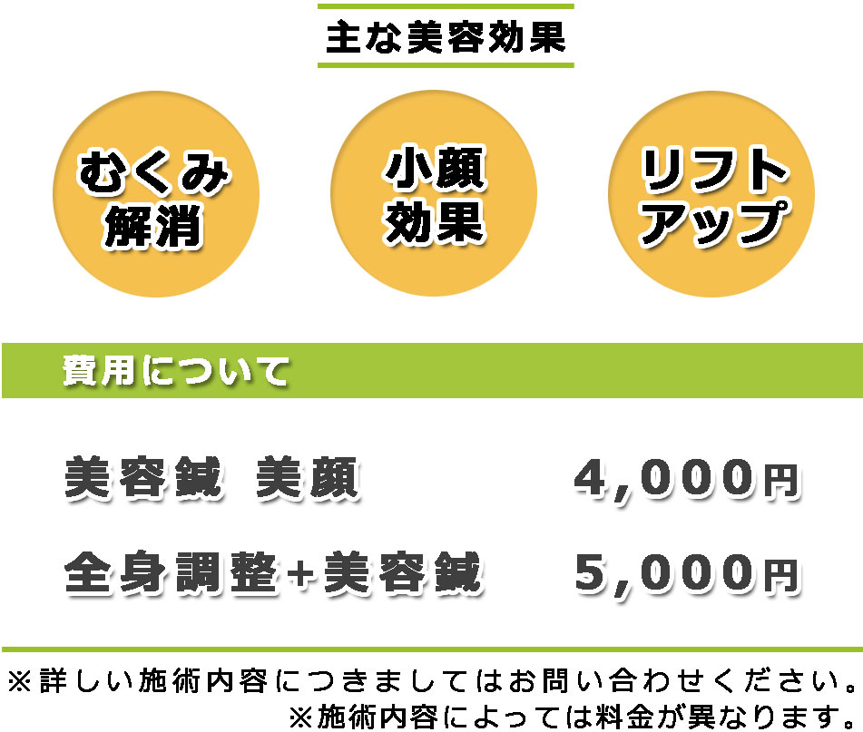 主な治療方法と費用について